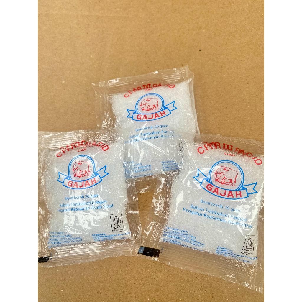 

1 Pcs Citrun Citric Acid Sitrun Cap Gajah Harga Satuan / Eceran
