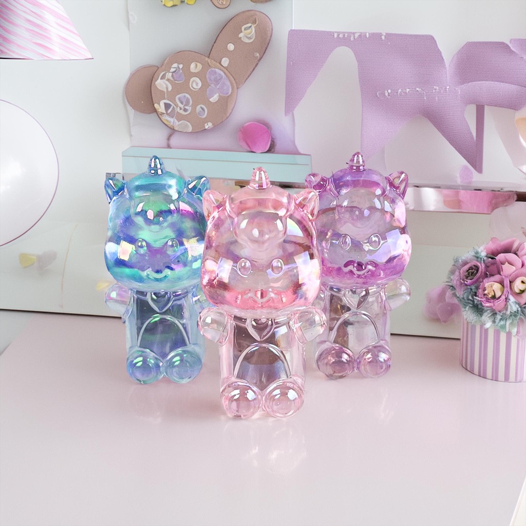 

NAS Pengserut Unicorn Hologram Transparan 1 Lubang / Rautan Akrilik Sharpener Pensil / Sharpener Pencil Acrylic Clear