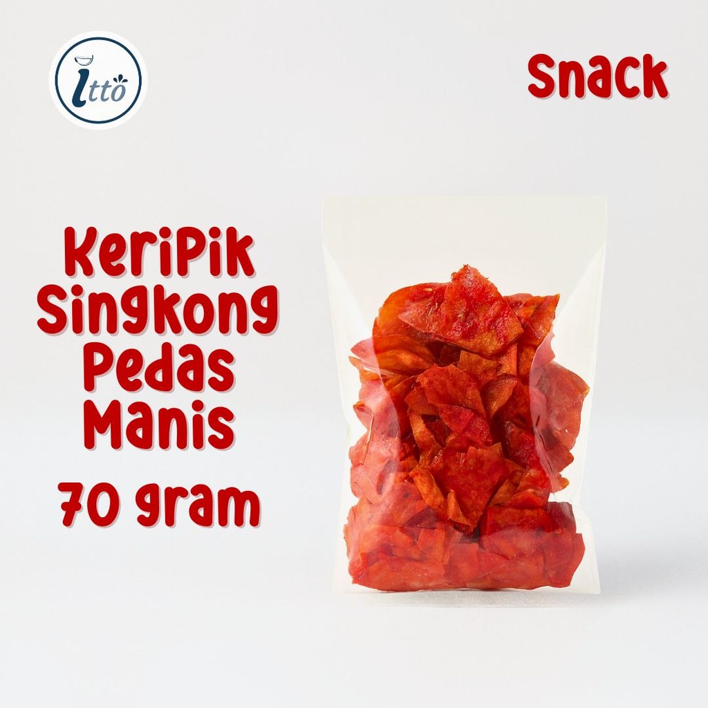 

Cemilan Enak Snack Keripik Singkong Pedas Manis Eceran