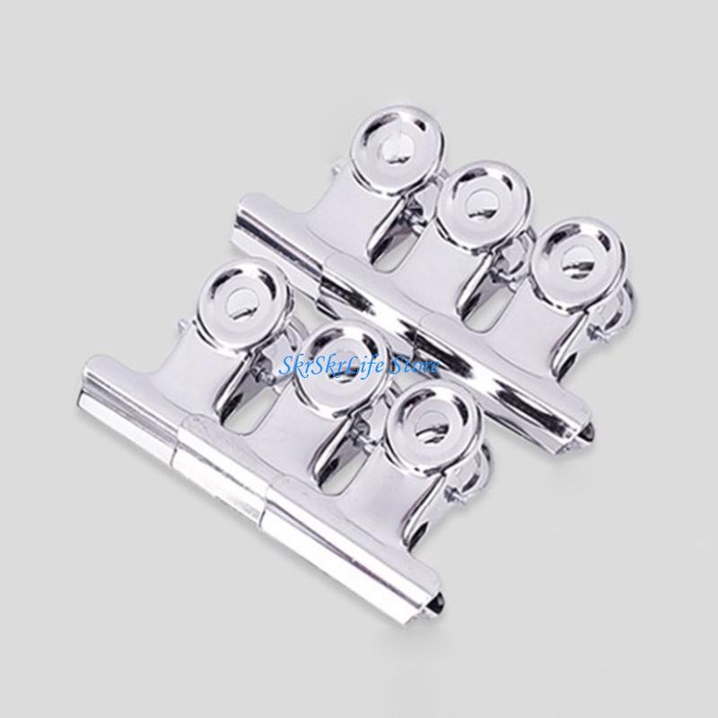 

E65E 36 Pack Metal Hinge Clips 2'' Binder Paper Clamps for Tags Bags Crafts File