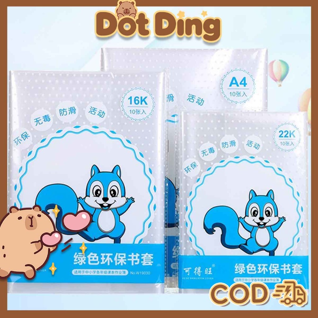 

[DOTDING]Plastik Sampul Buku TRANSPARAN PP Anti Sobek, Bisa Dipakai Ulang & Geser (Ukuran 16K/A4) -Cocok Untuk Buku Tulis, Agenda, Dokumen