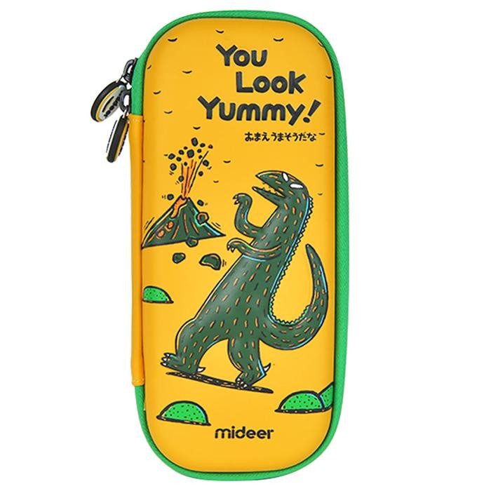 

Mideer Pencil Case Tyrannosaurus Rex / Tempat Pencil T-Rek Kuning Pena Penghapus - BESAR