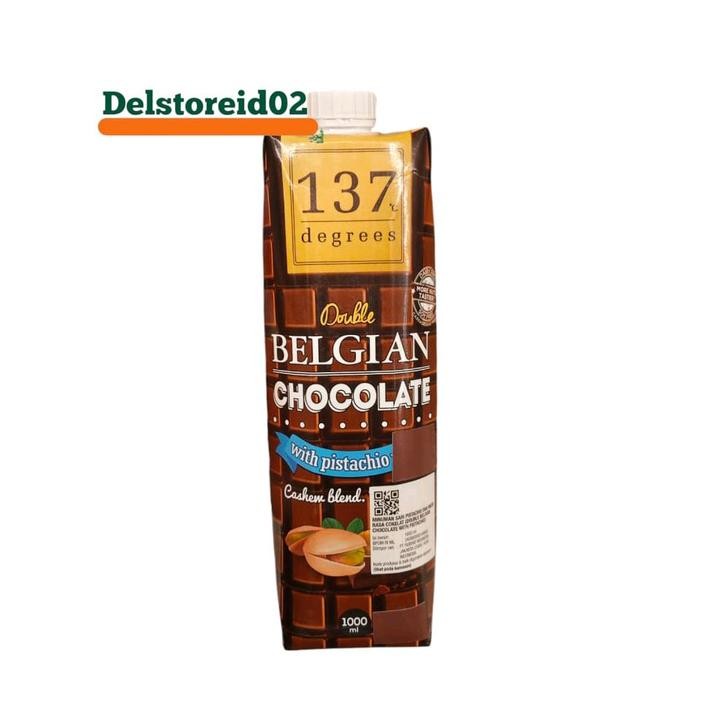 

137 degrees double belgian chocolate with pistachio 1000ml