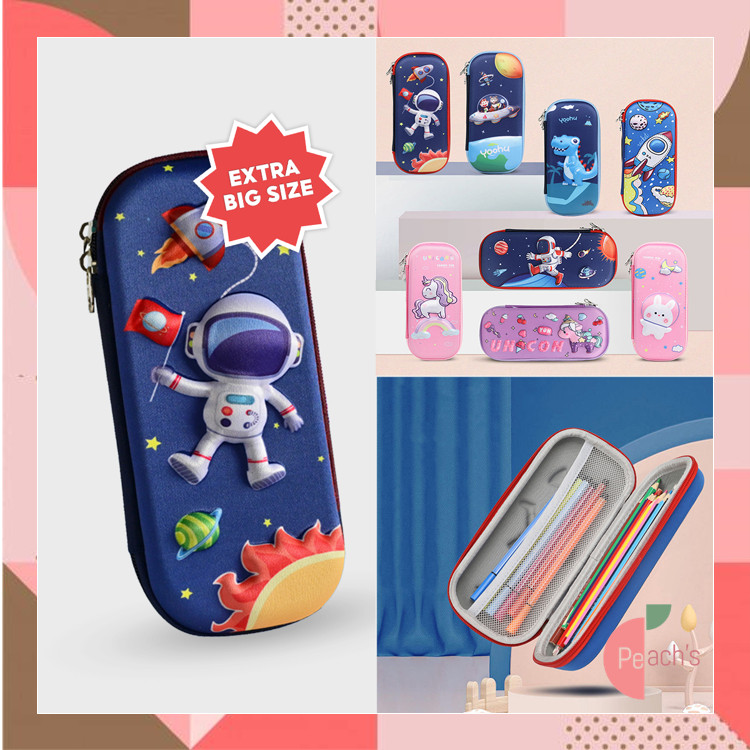 

PEACH - S5626 Kotak Pensil / Kotak Alat Tulis / Tempat Pensil Anak Sekolah 3D Bahan EVA Anti Air / Tempat Pensil 3D Model Terbaru