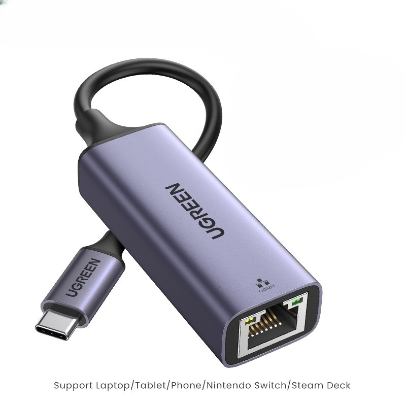 UGREEN USB C Ethernet Adapter 1000/100Mbps USB Lan RJ45 Thunderbolt 3 for Laptop Macbook Samsung iPa