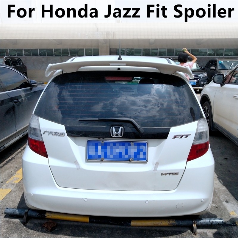 For Honda Jazz Fit Spoiler 2008 2009 2010 2011 2012 2013 High Quality ABS Material Car Rear Wing Pri