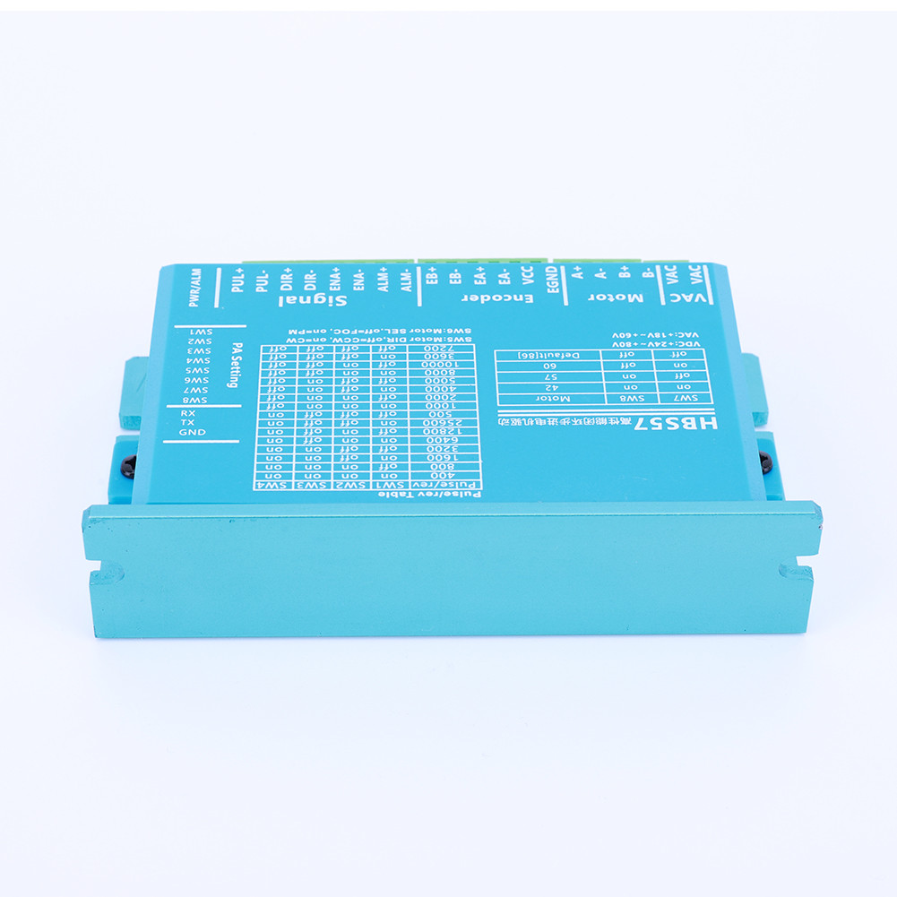 HBS57 Stepper Motor Driver 0-200kHz Stepper Motor Driver Controller AC20-80V/DC24-70V 2-Phase for Ne