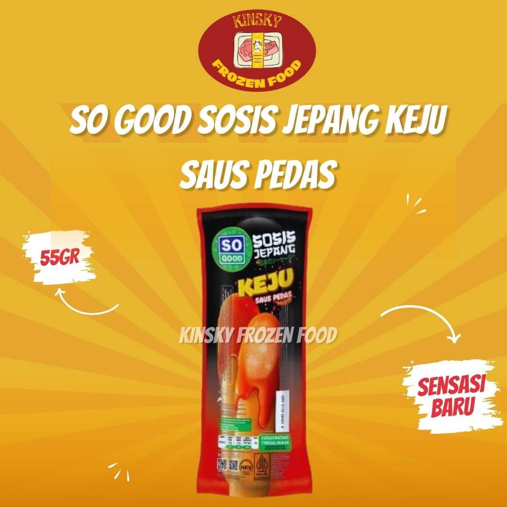 

SO GOOD SOSIS JEPANG KEJU SAUS PEDAS 55GR