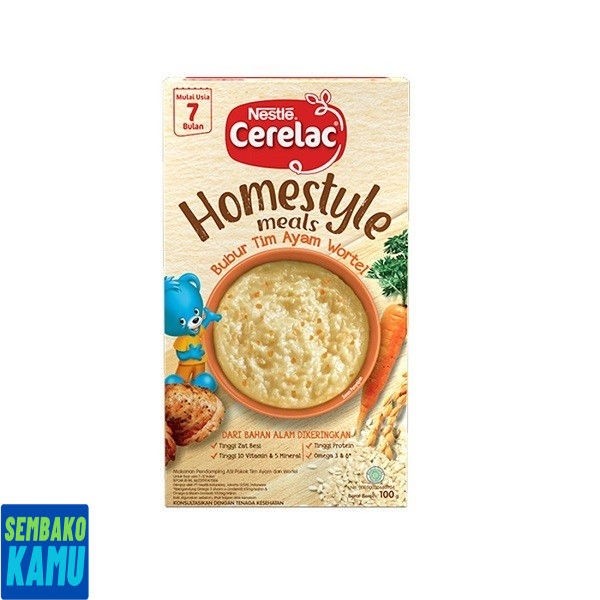 

Cerelac Homestyle Bubur Tim Ayam 100 gr