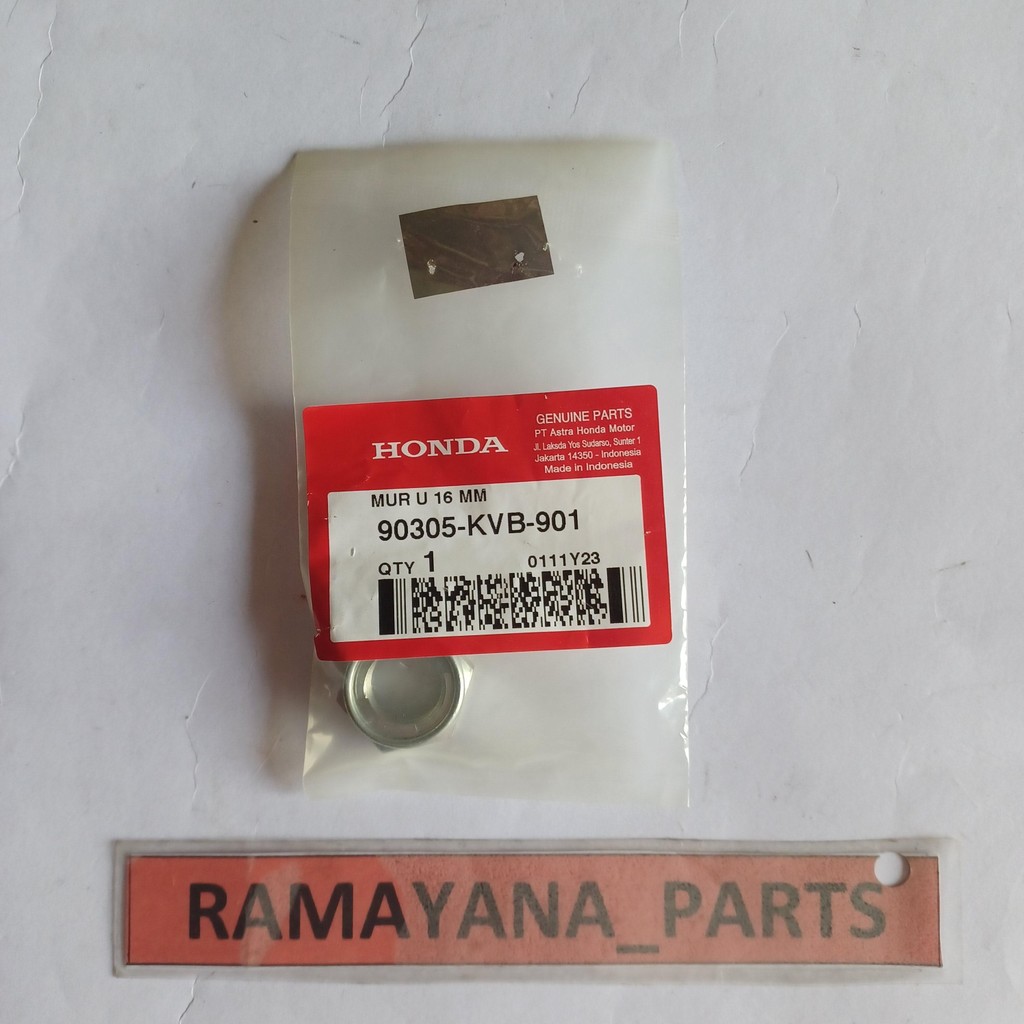 Mur As Roda belakang Matic Nut U 16MM 90305KVB901