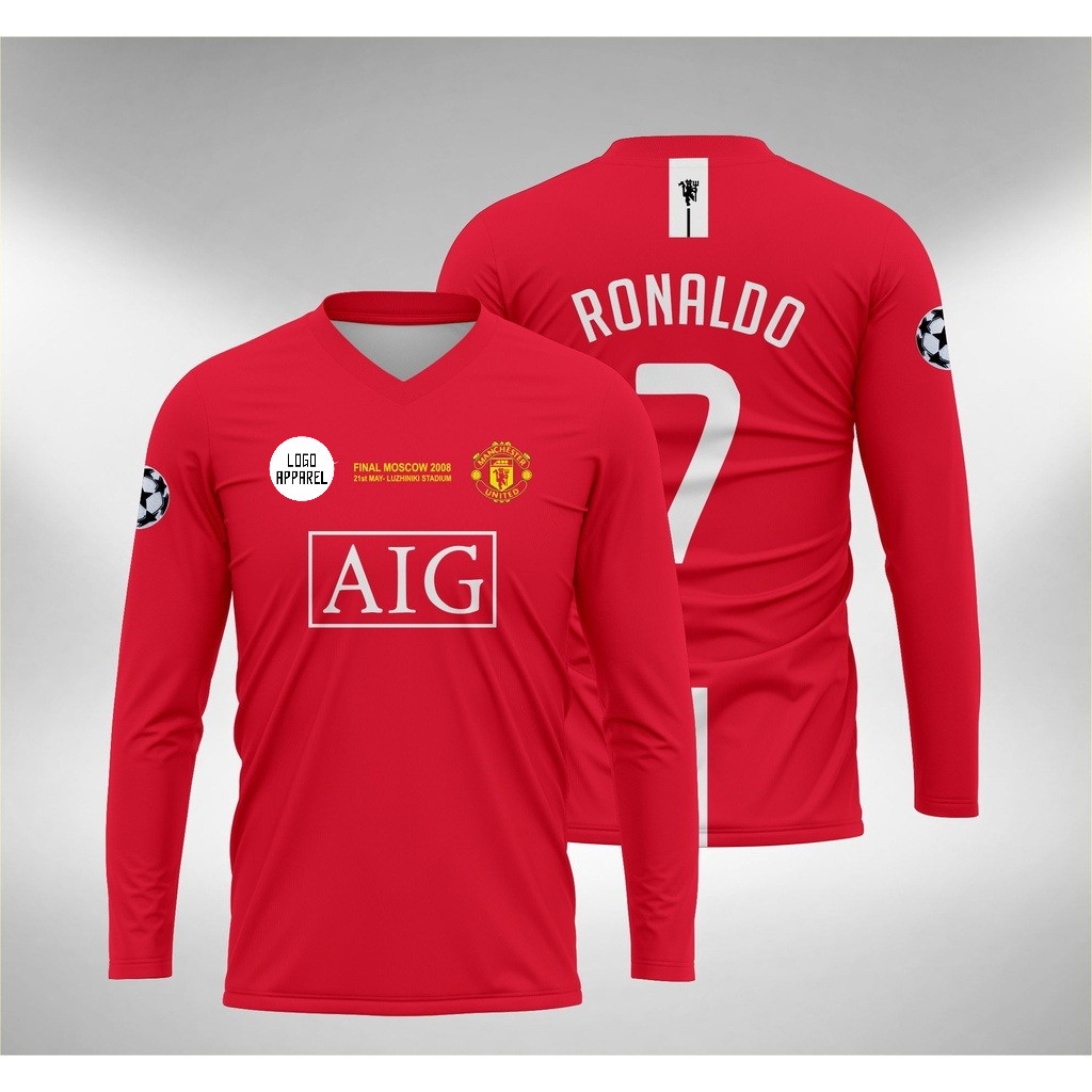 Jersey Ronaldo MU Home 2007 2008 Lengan Panjang