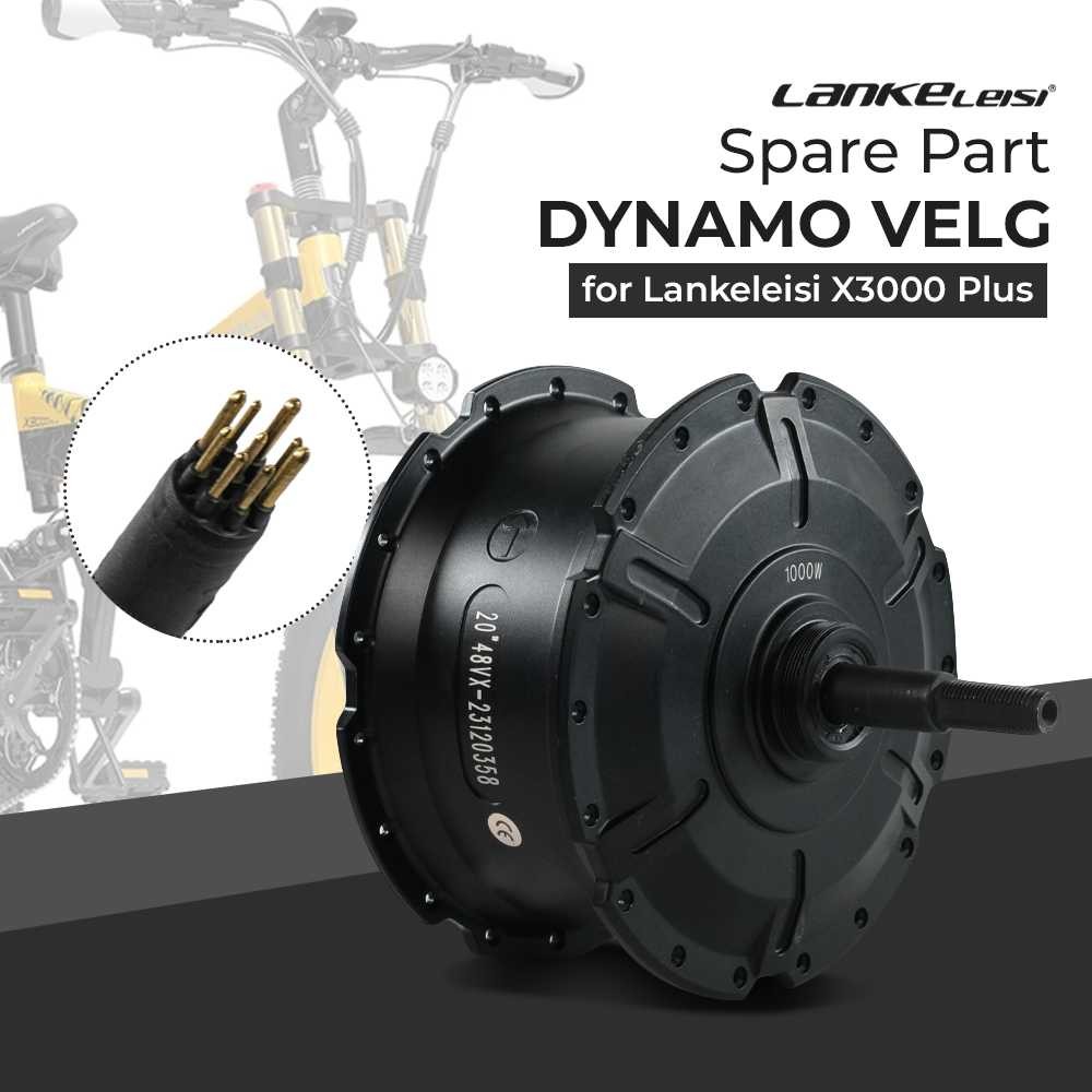 Lankeleisi Spare Part Dynamo Velg Sepeda for Lankeleisi X3000 Plus - Versi Kabel Kiri - Tinari