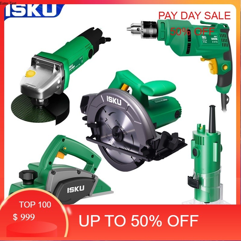 NEW PROMO!!! Paket tukang 3 -5 item - ISKU lengkap Mesin Profil KAYU + Mesin Serut kayu + Mesin Circ