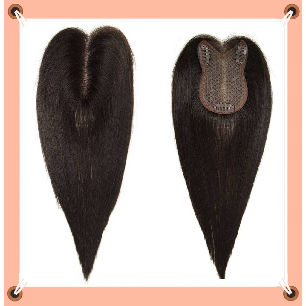 Human Hair Topper for Women 100% Remy Human Hair Hair Topper for Thinning Hair Natural Looking Toppe