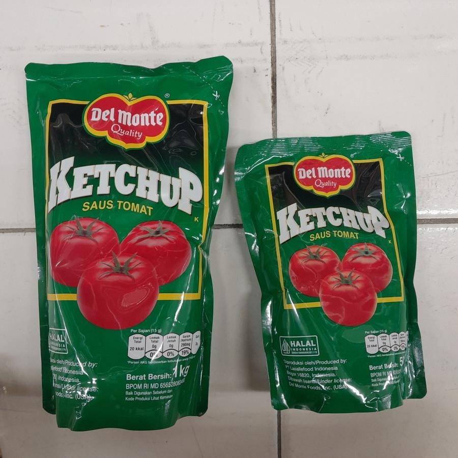 

Delmonte Ketchup Saus Tomat Pouch Refill 500gr / 1kg