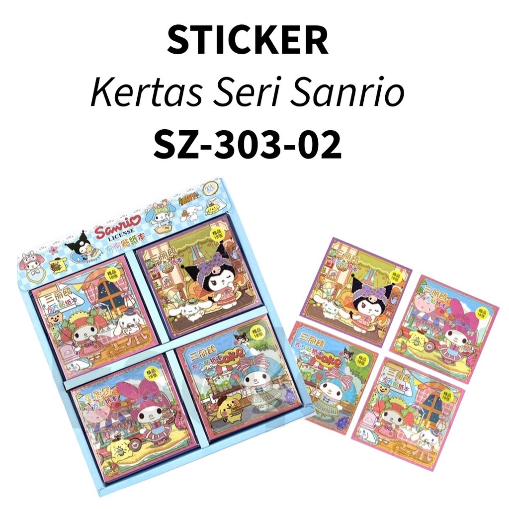 

❤️️18lembar Stiker Book Kertas /Stiker Buku Kertas Fancy Karakter❤️️