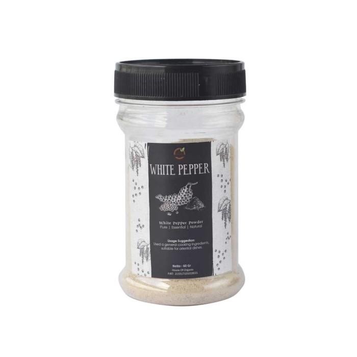 

House Of Organix Ground White Pepper Lada Putih Halus 60 Gr - TC