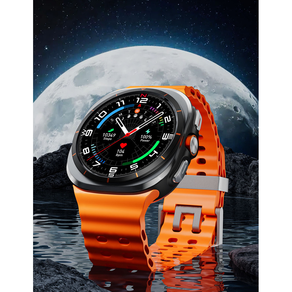 2025 Korean Galaxy Watch Ultra 7 Smart Watch 500mAh GPS Track Watch IP68 AMOLED 5.3 BT Call Sports S