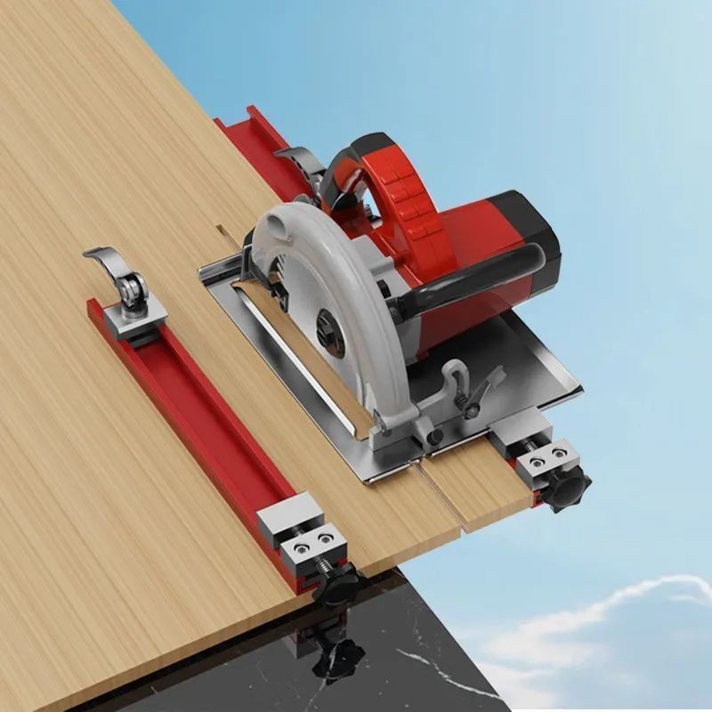 

240/360MM Cutting Machine Ruler 4-6 Inch Cutting Machine Base Guide Rail Ruler Adjustment Portable Metal Cutting Fixed Ruler