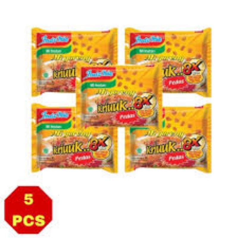 

INDOMIE GORENG KRIUUK 8X PEDAS 90GR ISI 5 PCS