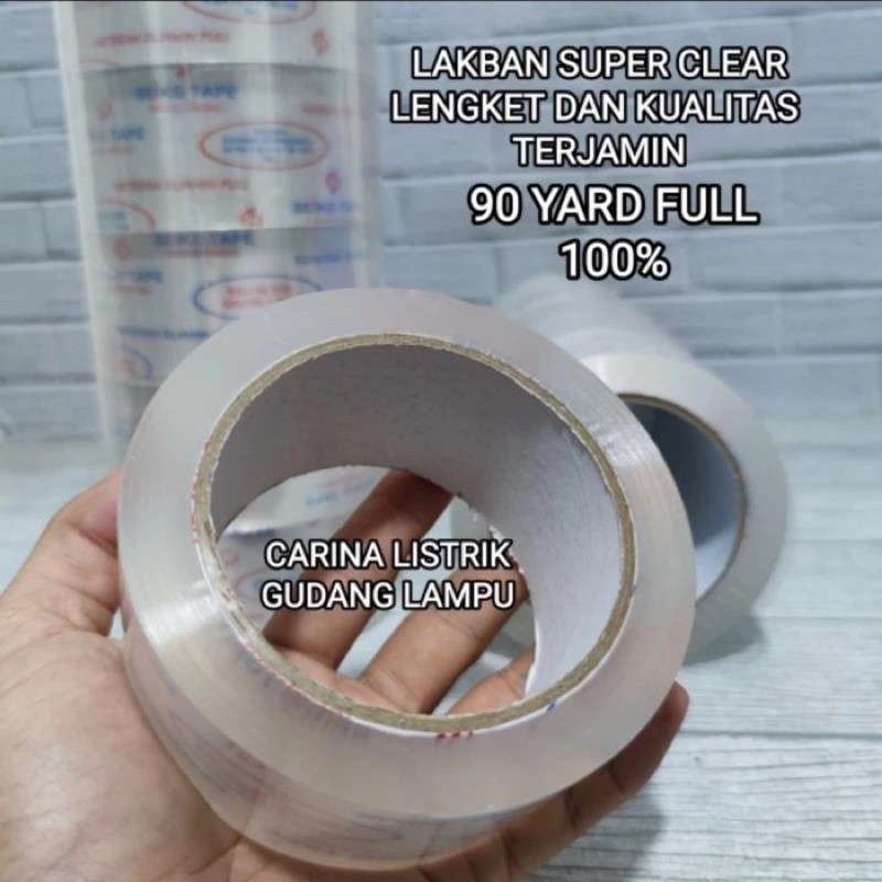 

SEIKO TAPE LAKBAN BENING KUALITAS BAGUS 48 x 90 YARD FULL BAGUS