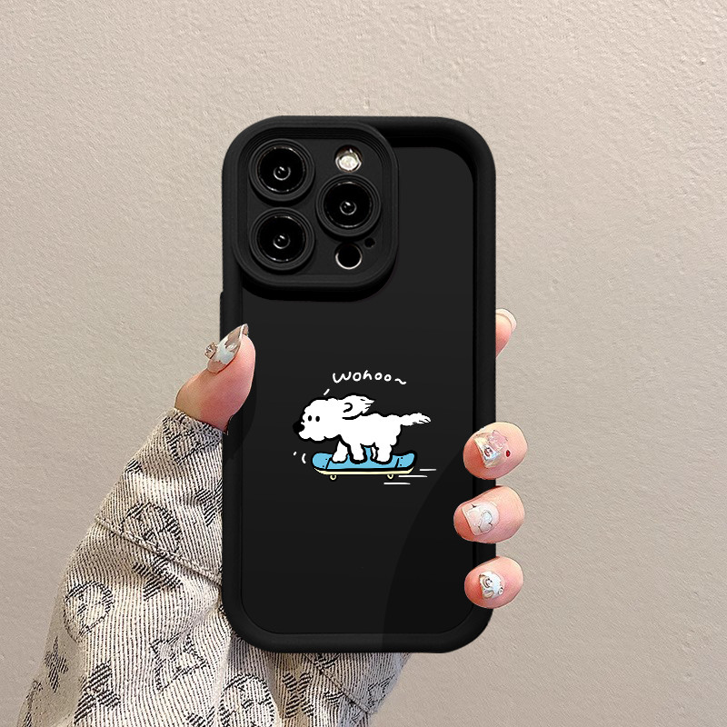 Anjing aneh Casing Untuk IPhone 16 11 15 13 14 12 Pro Max 7Plus 8Plus SE 2020 XR X XS Max 16 7 8 6S 