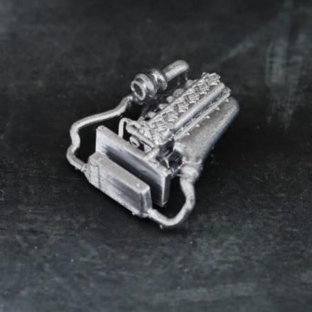 Miniature Diorama Mesin Diecast 1/64 2JZ Turbo Toyota Supra.