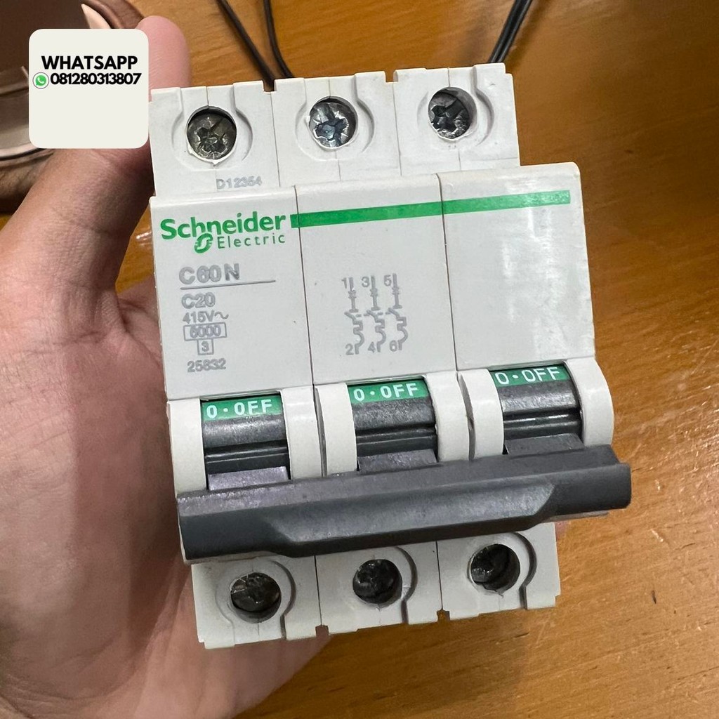 Mcb schneider C60N 3phase