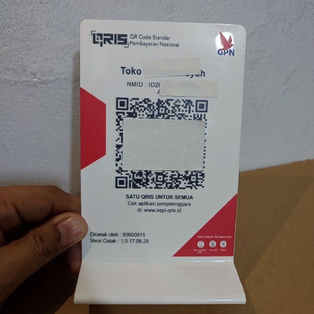 

custom Qris murah ukuran A6 akrilik bentuk T