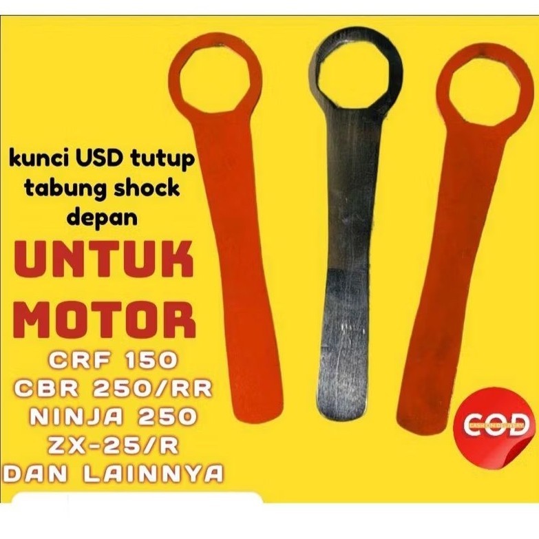 Kunci USD upside down tutup tabung shock depan klx 150, crf150, CBR 250,250 RR, ninja 250,zx-25R
