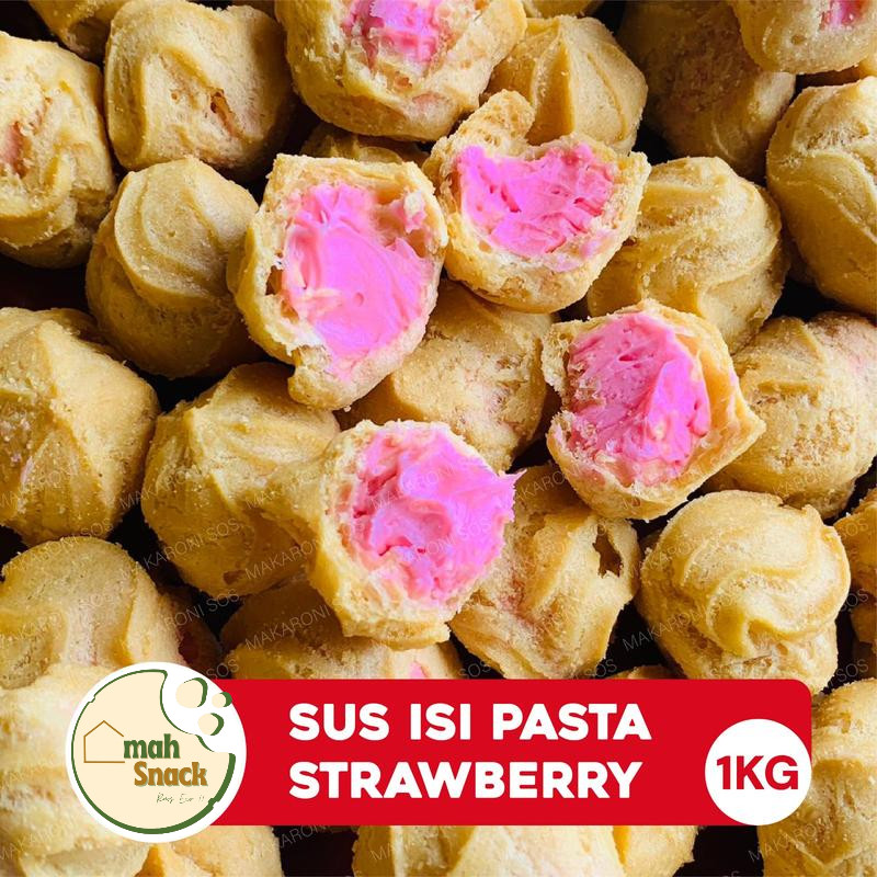 

Omah Snack - SUS ISI PASTA STRAWBERRY STROBERI KEMASAN 1 KG