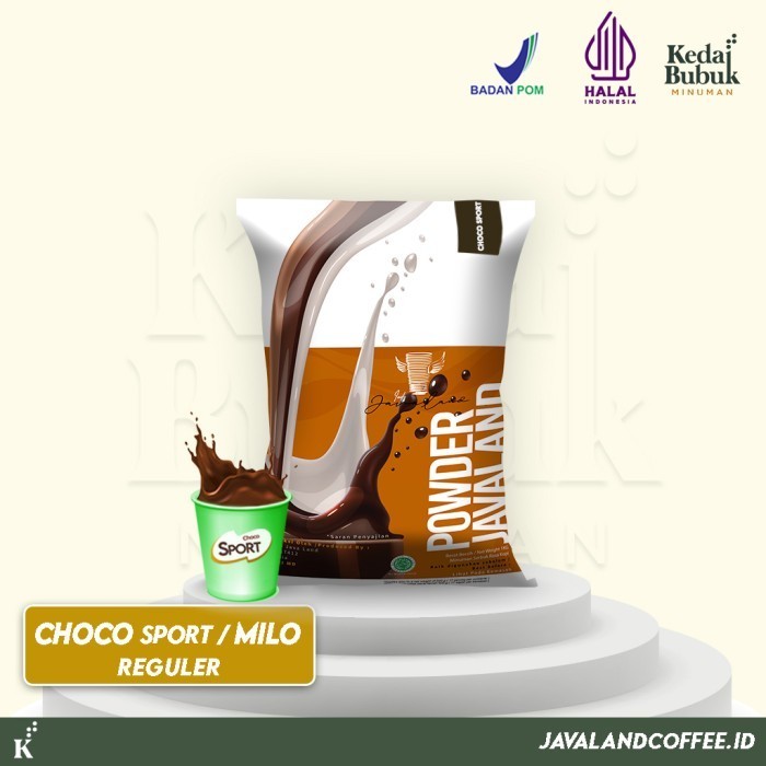 

[[ K23 - BEST SELLER ]] Javaland Bubuk Minuman Rasa Choco Sport / Coklat Malt 1Kg - Regular Plain | Bubble Powder Drink Boba
