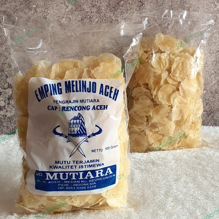 

HEMAT! Emping Melinjo Aceh Cap Rencong 500gr