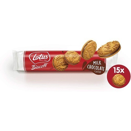 

Lotus Biscoff Sandwich Biscuits Cookies 150gr - Milk Chocolate
