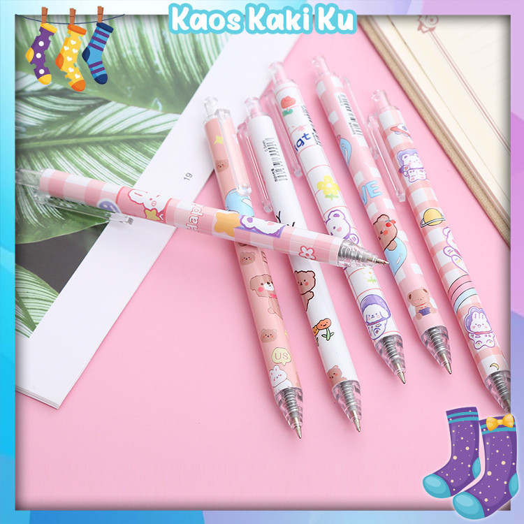

Pulpen Gel Motif Beruang Pulpen Pelajar Dan Kantor Pena Lucu Cute Bear Press Gel Pen 661