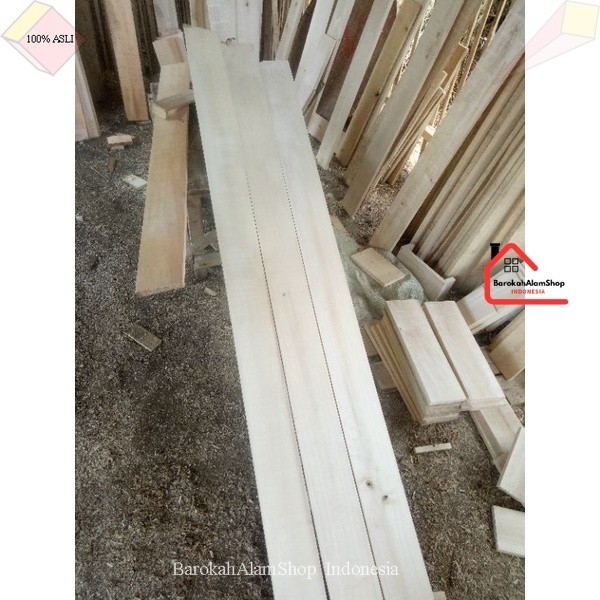READY STOK Papan Kayu Bahan Dekorasi Pagar Aksesoris Lis Kayu Sudah Amplas Halus