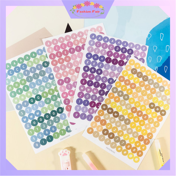 

FASHION FAIR - 6158 Aesthetic Sticker Dekorasi Jurnal / Notebook Cute Sticker / Stiker Huruf Deco Alphabet / Scrapbook Sticker Alat Tulis