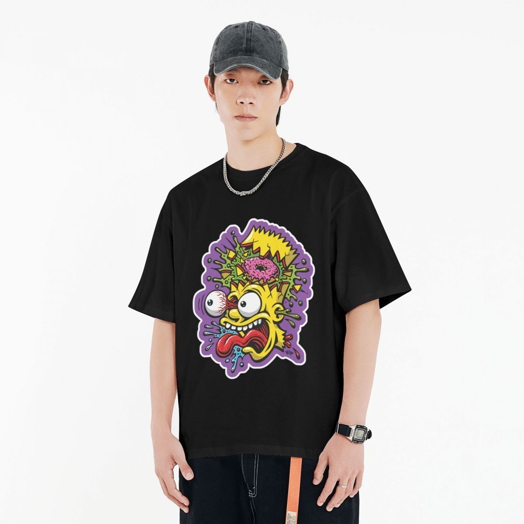 Simpson P Baju Kaos Keren Cowok Distro Terbaru2024 Kaos Oversize Lengan Pendek Baju Distro Cowok Kao