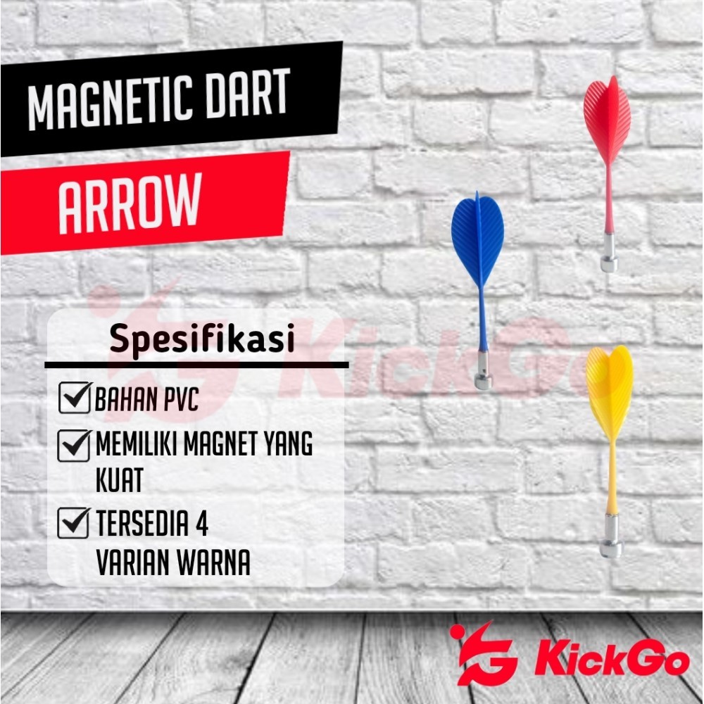KickGo Anak Panah Magnetik Dart Board Game Magnet Dart Arrow