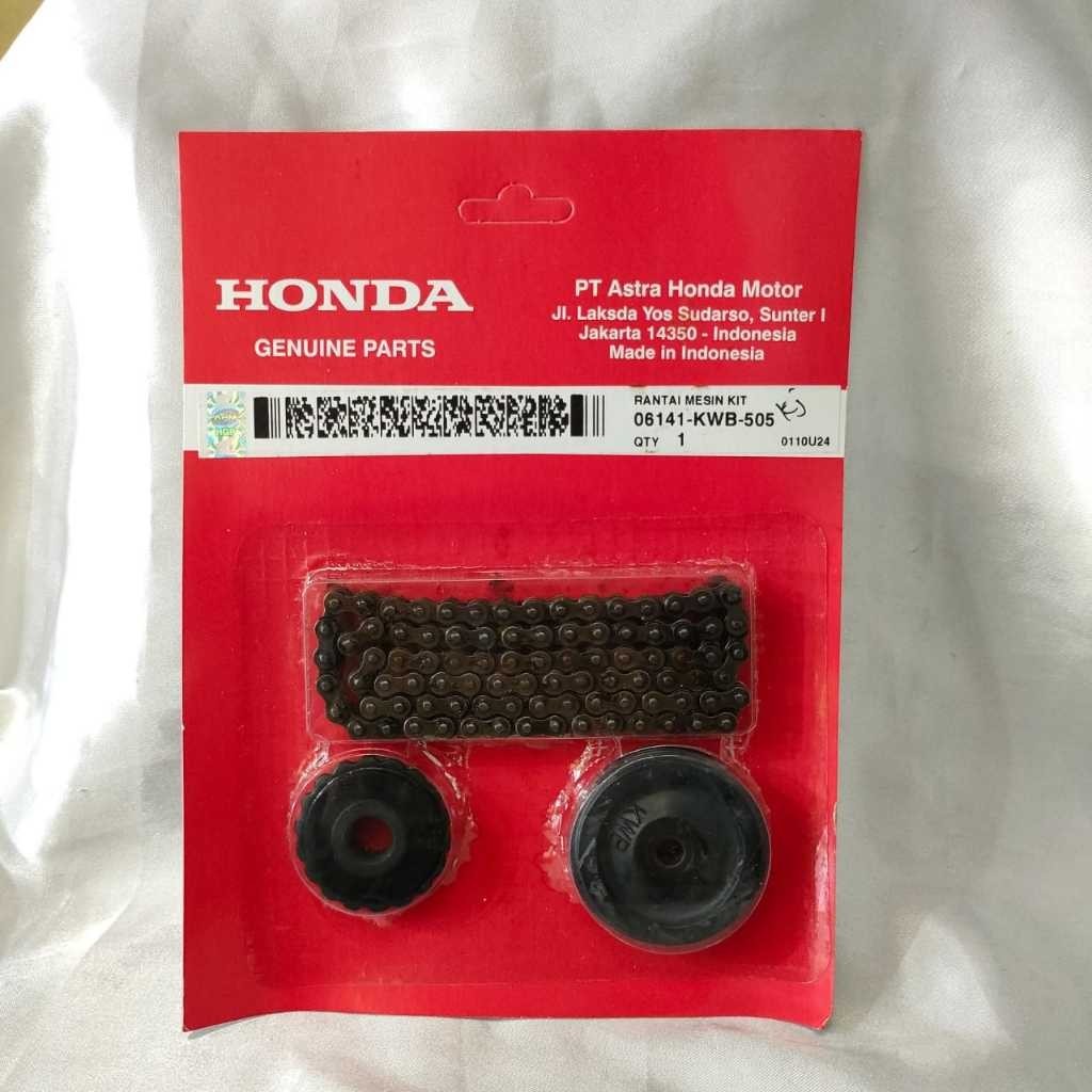 Rantai Keteng / Rantai Mesin Kit Motor Revo Absolut - Revo FI - Revo 110 Old - Blade 06141- KWB-505
