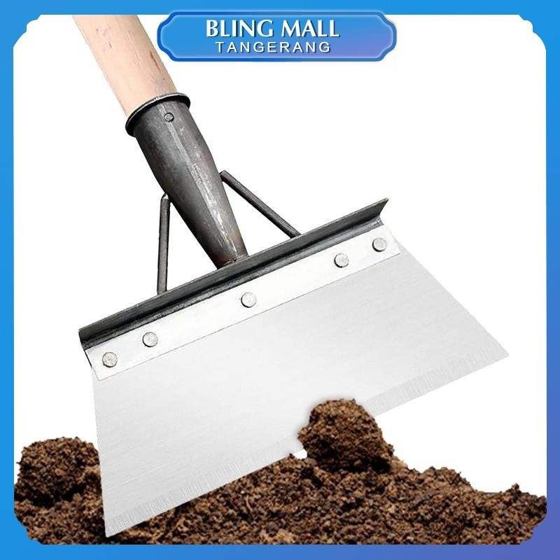 Sekop Tanah Penyiangan Multifungsi Sekop Kotoran Sapi Baja Mangan Sekop Rata Sekop Pembersih Kotoran