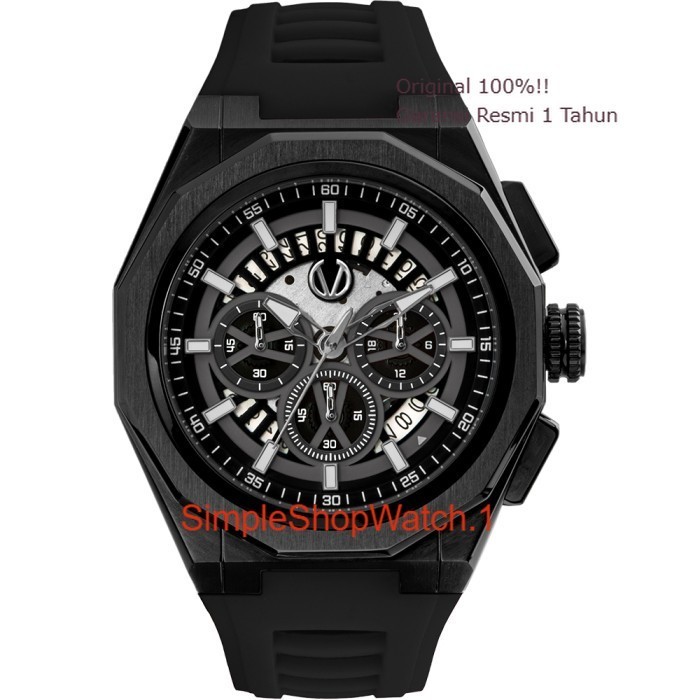 Original 100% Jam Tangan CHRIST VERRA Pria CV 12189G-36 BLK Garansi Resmi 2 Tahun