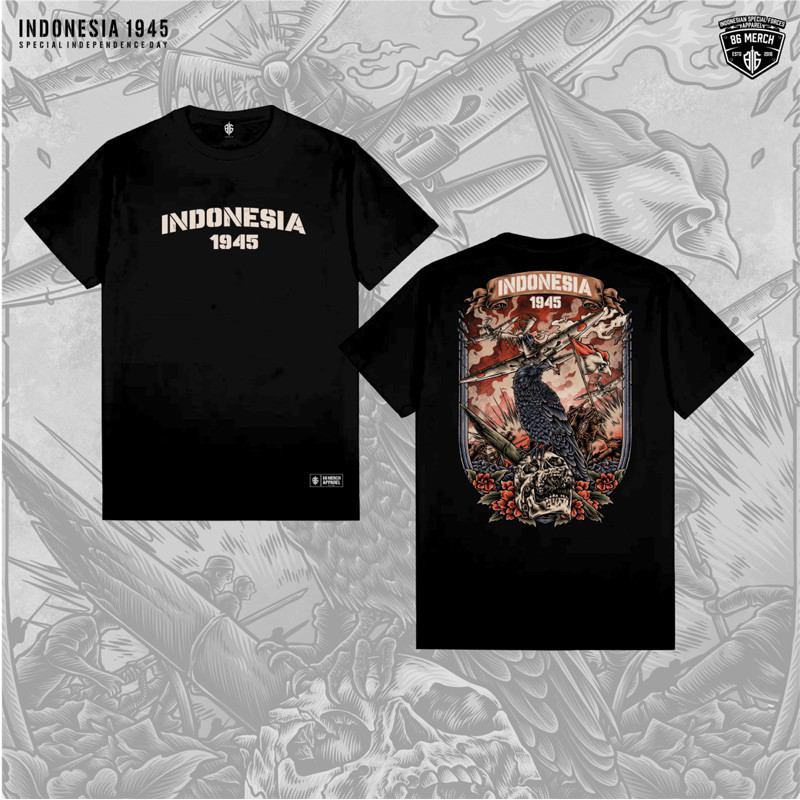 86_merch Official INDONESIA 1945 TSHIRT