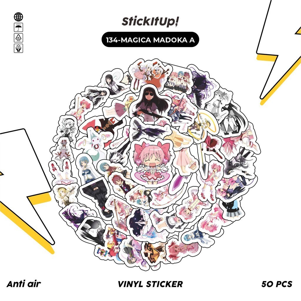

COD✨ 50 Pcs Stiker Pack Motif Anime Magica Madoka Anti Air Untuk Dekorasi Notebook Sepeda Skateboard Handphone DIY