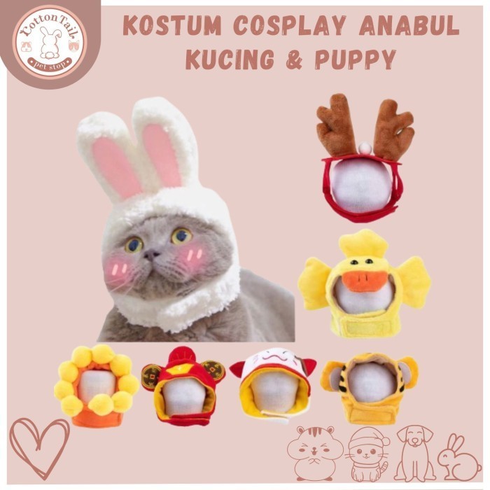 TOPI COSPLAY KUCING LUCU - KOSTUM COSPLAY ANABUL