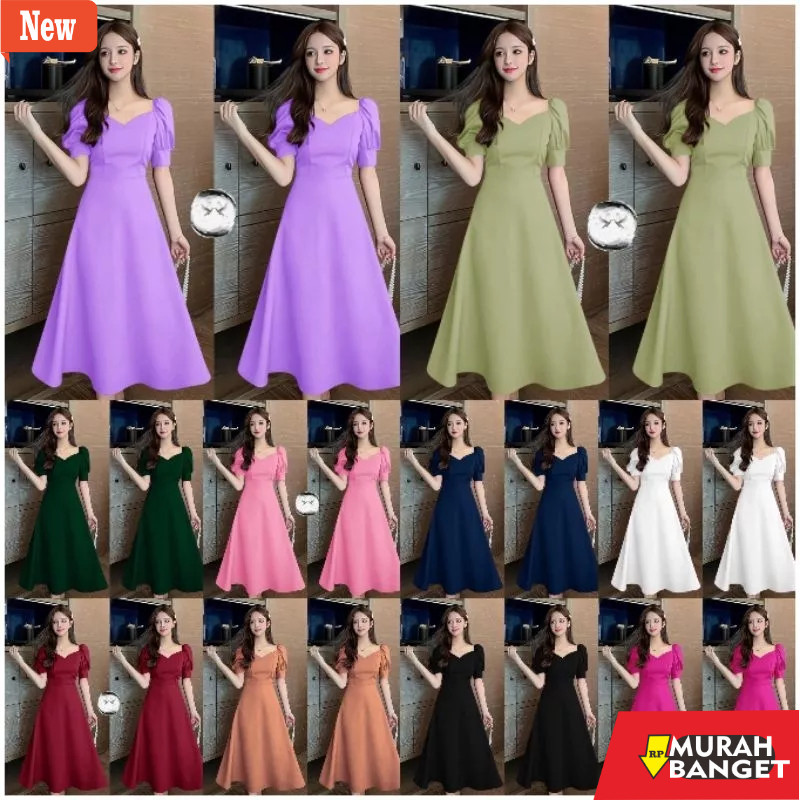 dress wanita kekinian DRESS WANITA KOREAN STYLE DRESS KOREA SYAHIRA DRESS PUTIH DRESS SCUBA PREMIUM 