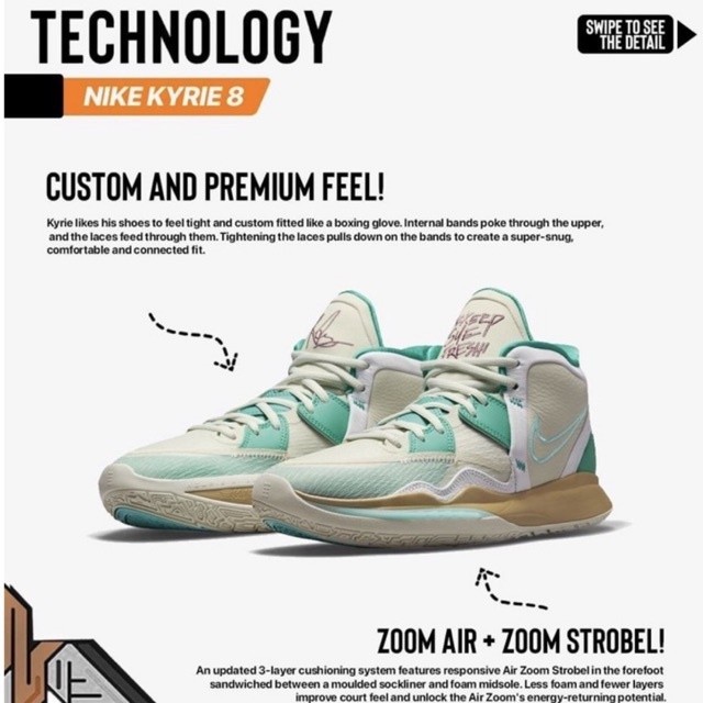 sepatu Kyrie 8 Keep Sue Fresh / Sepatu Basket Premium original high quality