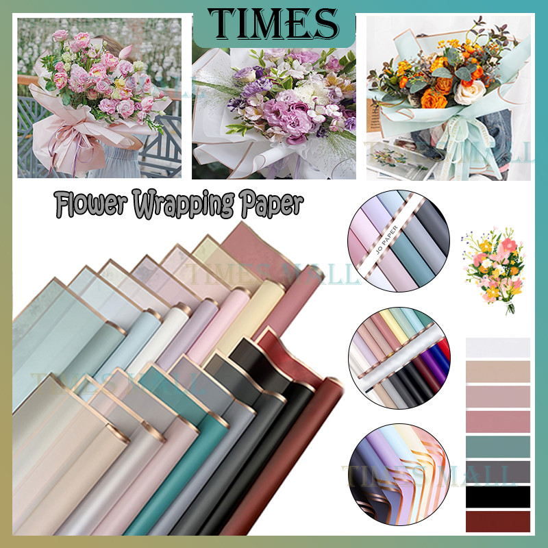 

[20 LEMBAR] Flower Wrapping Paper /Gold Line Emas Kertas Buket Bunga Cellophane/Kertas Buket Bunga Gold List Kertas Cellophane/[ 20 LEMBAR ] Kertas Bunga Cellophane List Gold