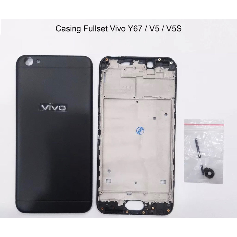 Kesing Casing Housing Fullset VIVO V5S | VIVO Y67 | VIVO V5 - Hitam Original