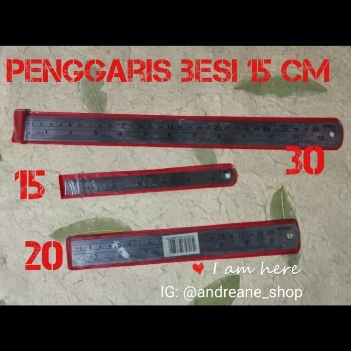 

Penggaris Besi 15 Cm